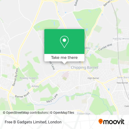 Free B Gadgets Limited map