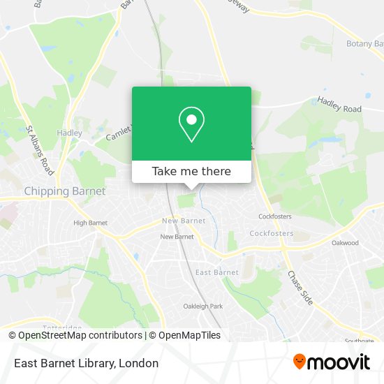 East Barnet Library map