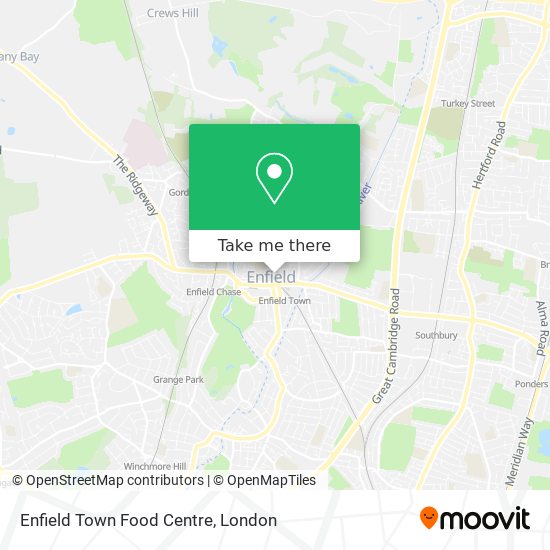 Enfield Town Food Centre map