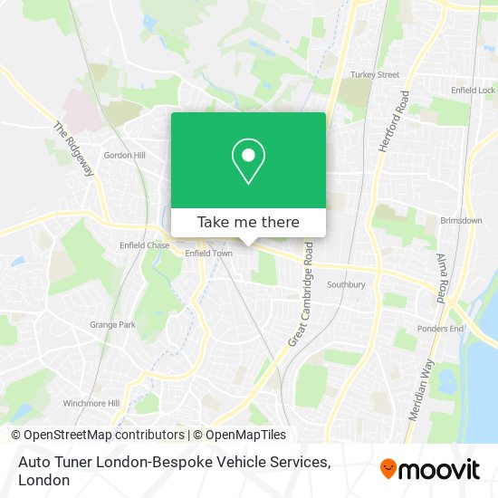Auto Tuner London-Bespoke Vehicle Services map