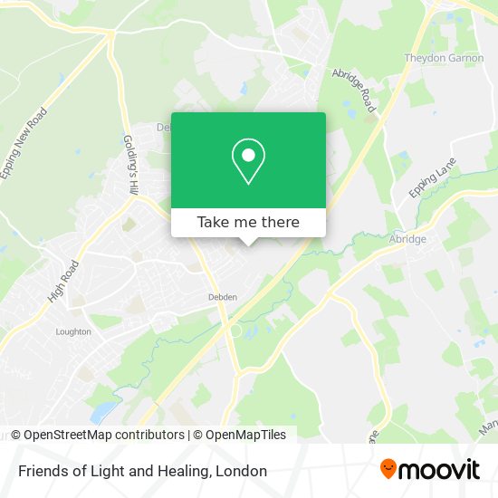 Friends of Light and Healing map