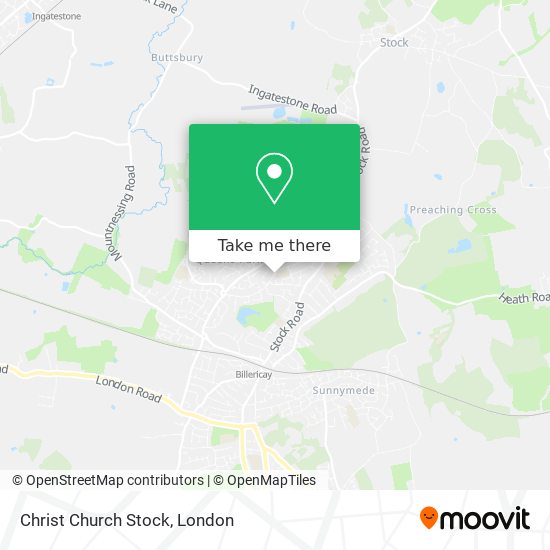 Christ Church Stock map