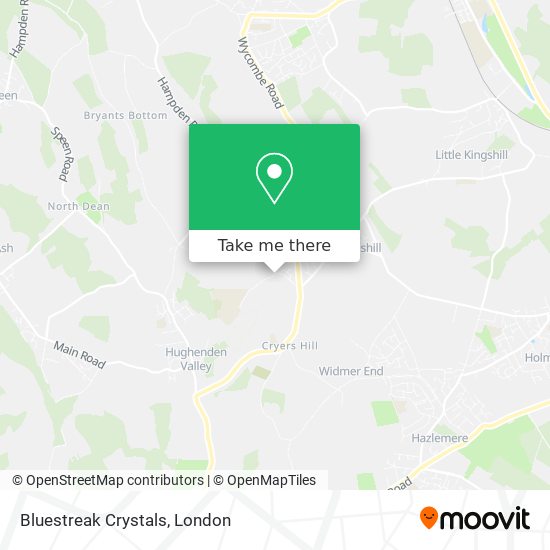 Bluestreak Crystals map