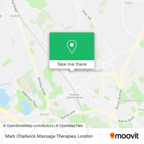 Mark Chadwick Massage Therapies map