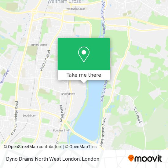 Dyno Drains North West London map