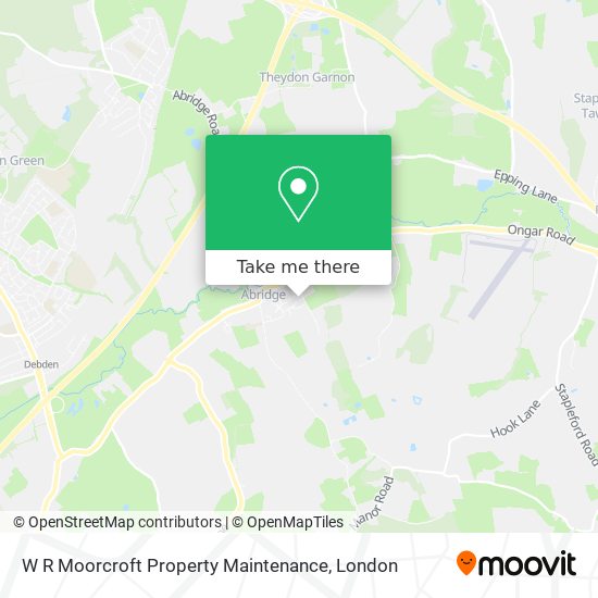 W R Moorcroft Property Maintenance map