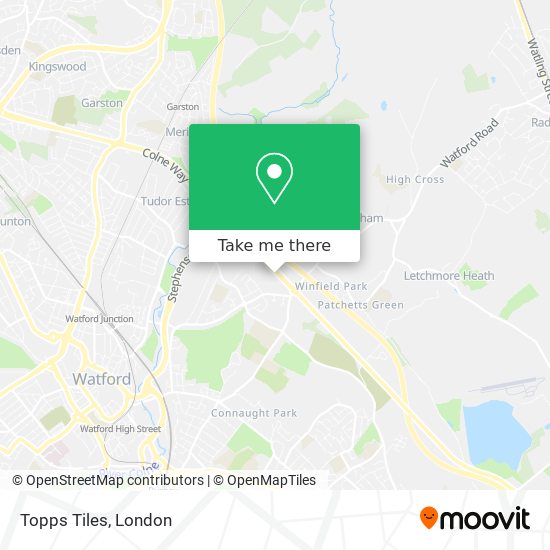 Topps Tiles map