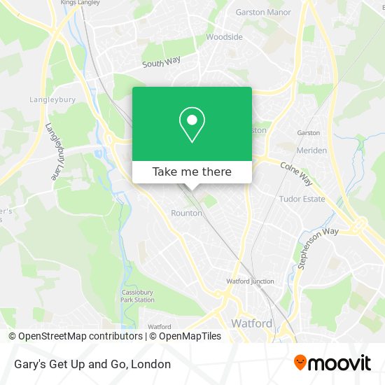Gary's Get Up and Go map