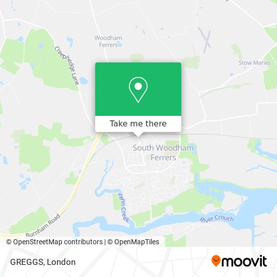 GREGGS map