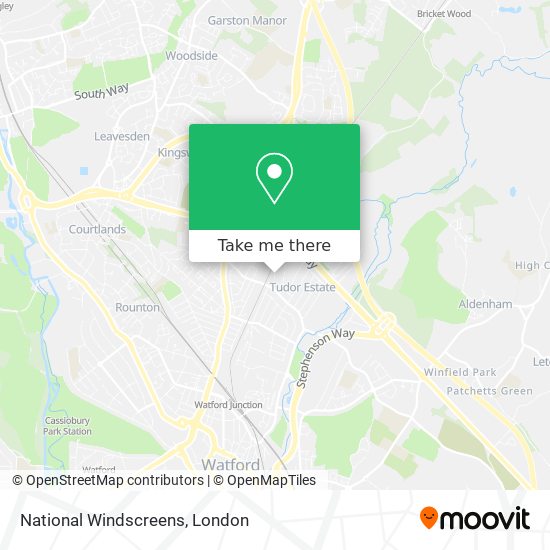 National Windscreens map