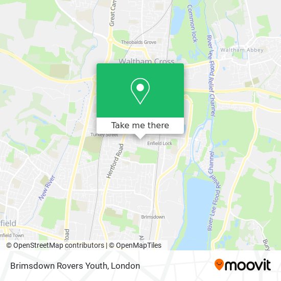 Brimsdown Rovers Youth map