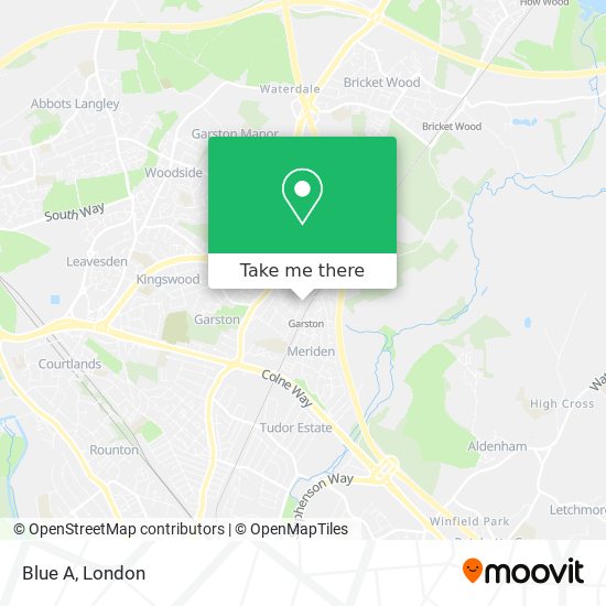 Blue A map