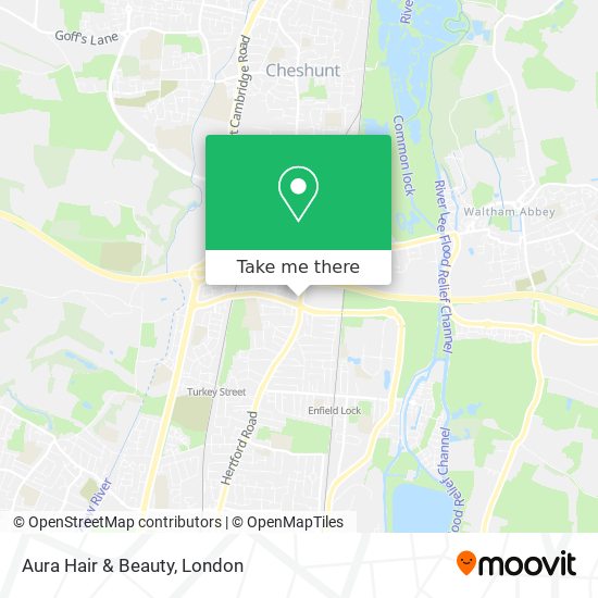 Aura Hair & Beauty map