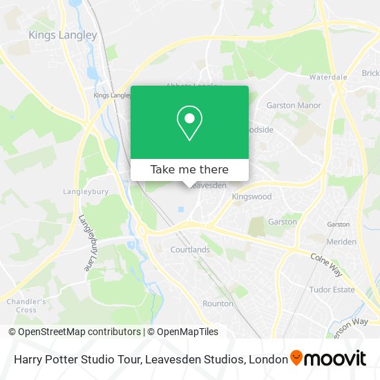 Harry Potter Studio Tour, Leavesden Studios map