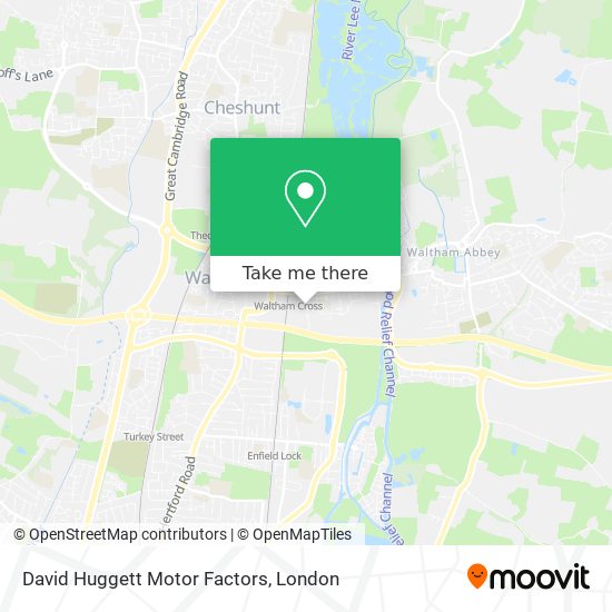 David Huggett Motor Factors map