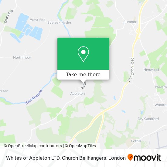 Whites of Appleton LTD. Church Bellhangers map