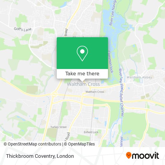 Thickbroom Coventry map