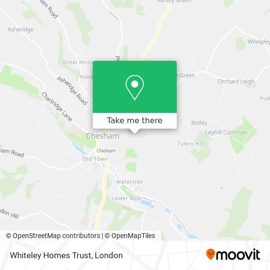 Whiteley Homes Trust map