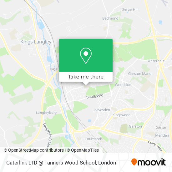 Caterlink LTD @ Tanners Wood School map