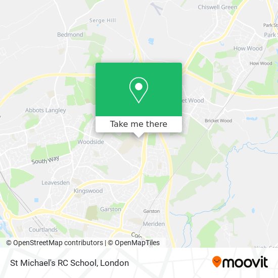 St Michael's RC School map