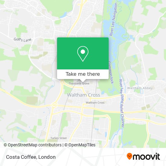 Costa Coffee map