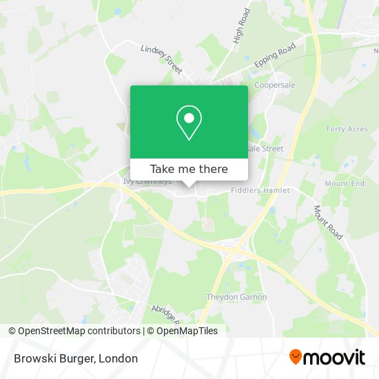 Browski Burger map