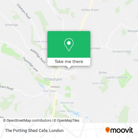 The Potting Shed Cafe map