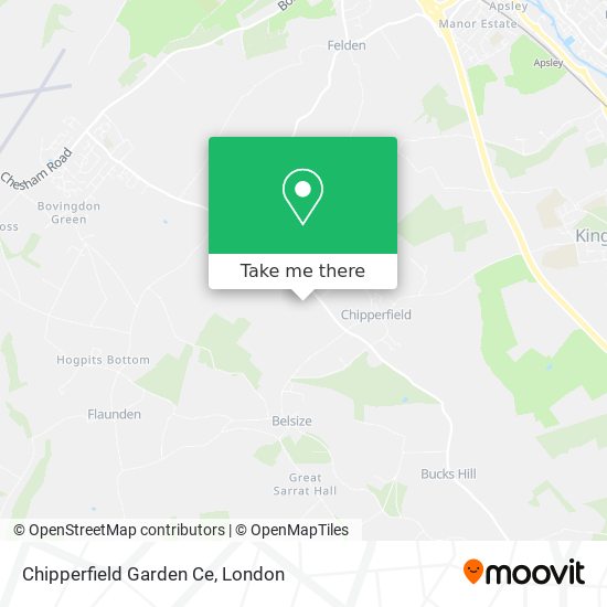 Chipperfield Garden Ce map