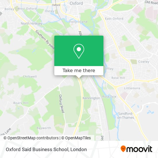Oxford Said Business School map
