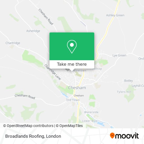 Broadlands Roofing map