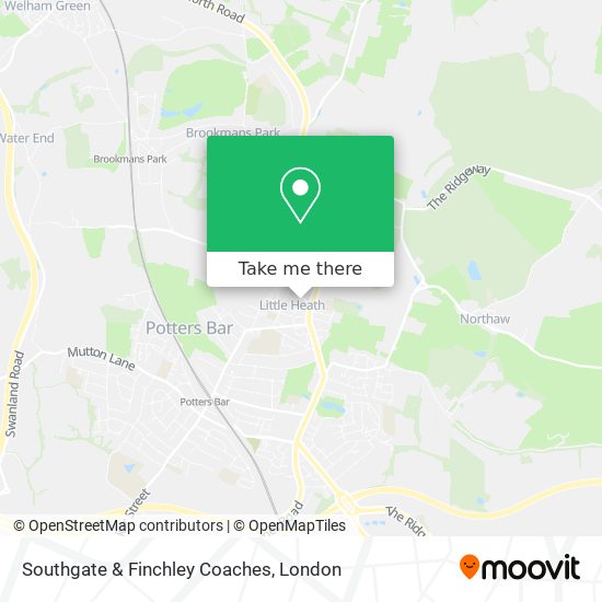 Southgate & Finchley Coaches map