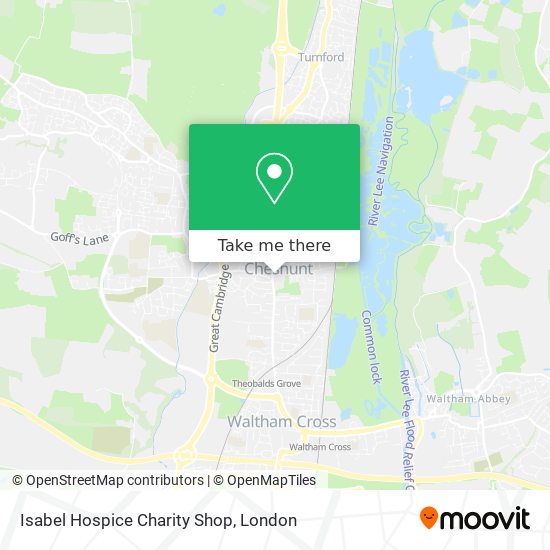 Isabel Hospice Charity Shop map