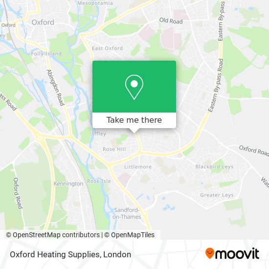 Oxford Heating Supplies map