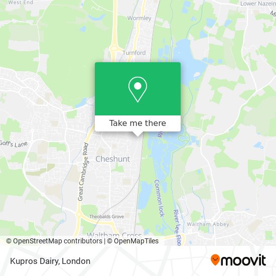 Kupros Dairy map