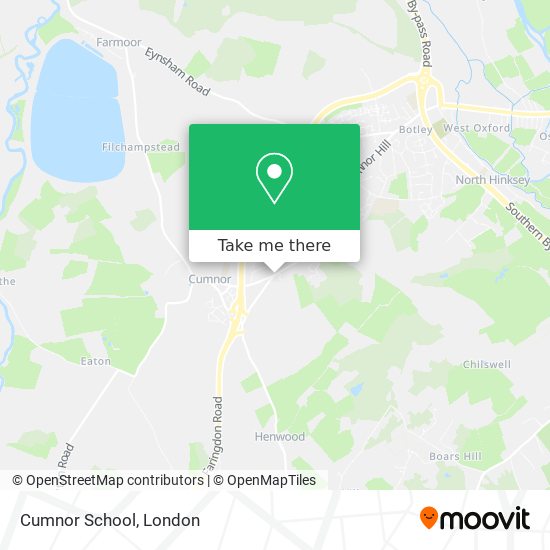 Cumnor School map