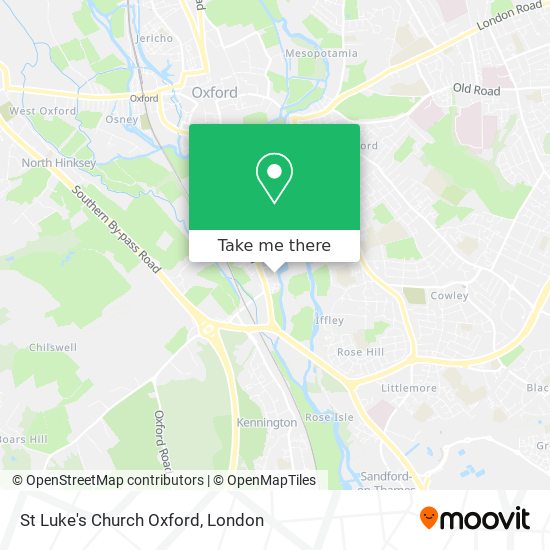 St Luke's Church Oxford map