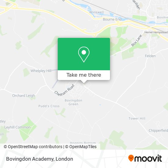 Bovingdon Academy map