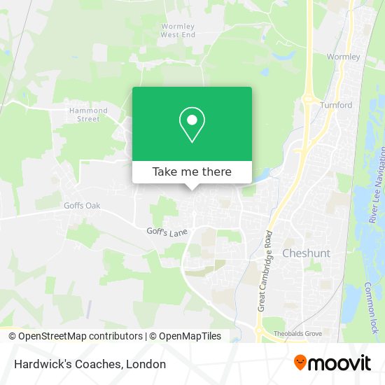 Hardwick's Coaches map