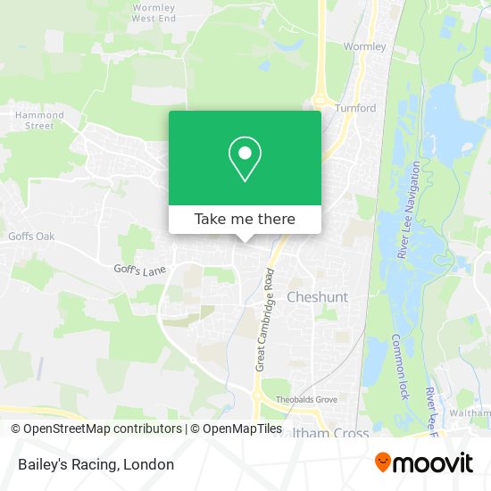 Bailey's Racing map