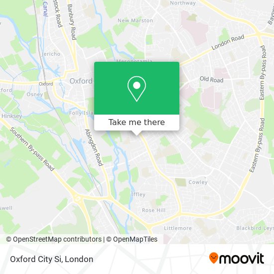 Oxford City Si map