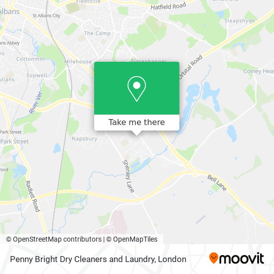 Penny Bright Dry Cleaners and Laundry map