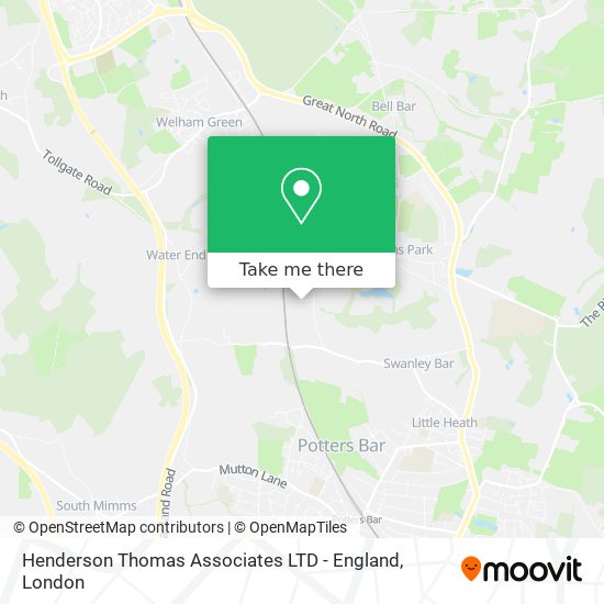 Henderson Thomas Associates LTD - England map