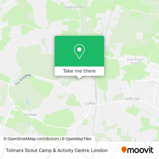 Tolmers Scout Camp & Activity Centre map