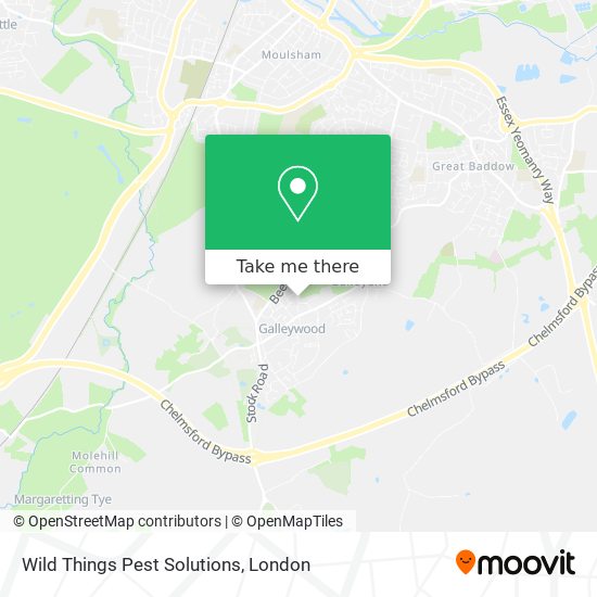 Wild Things Pest Solutions map