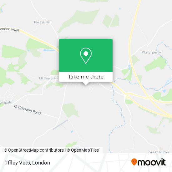 Iffley Vets map