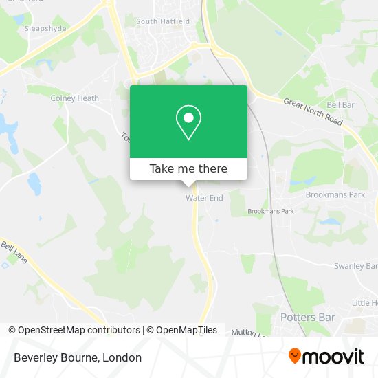 Beverley Bourne map