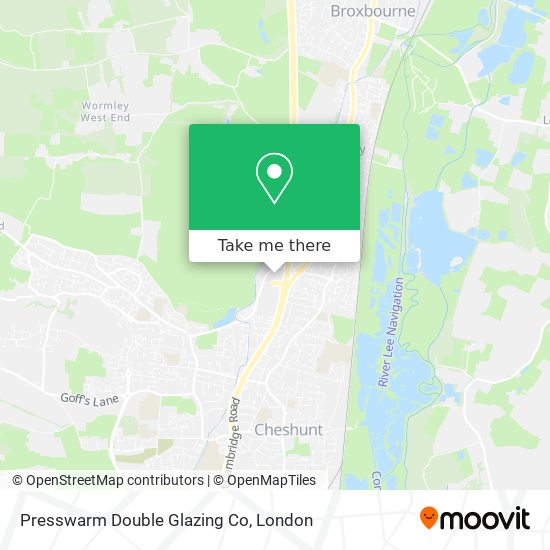 Presswarm Double Glazing Co map