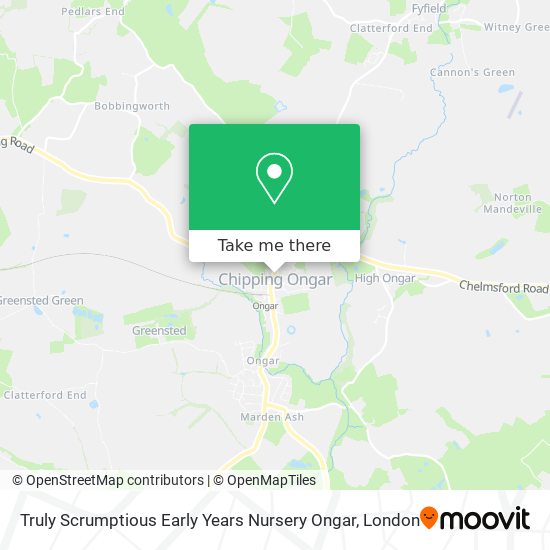 Truly Scrumptious Early Years Nursery Ongar map