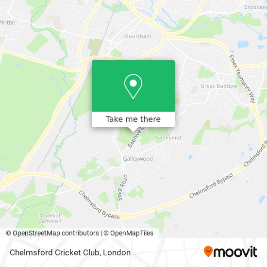 Chelmsford Cricket Club map