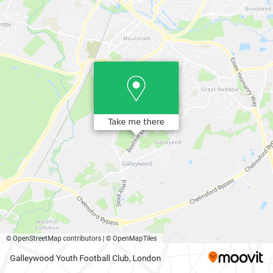 Galleywood Youth Football Club map